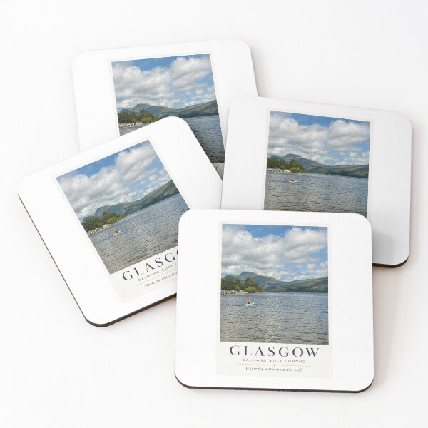 Item preview, Glasgow Balmaha Scotland Lake Landscape Travel Art Print designed and sold by Wandered North.