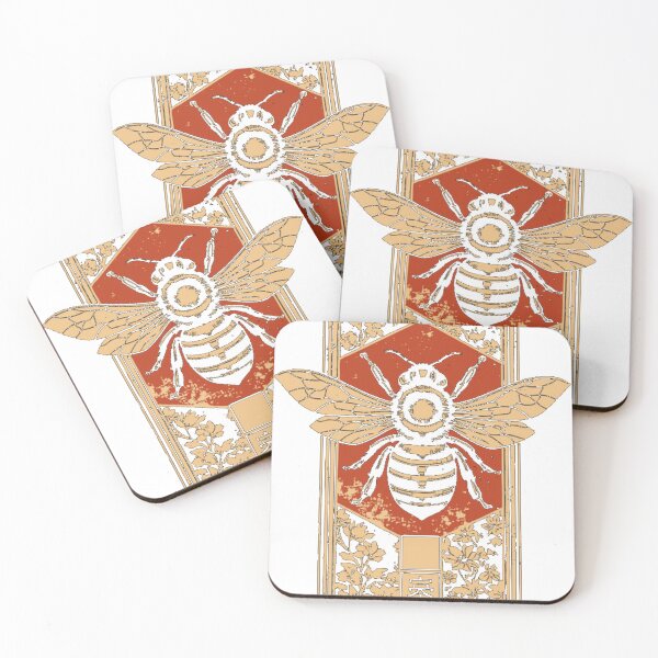 Item preview, Gothic Honey Bee Japanese Insect Art Dark Pollinat designed and sold by guerdouhhamada.