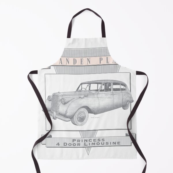 Item preview, Vanden Plas Princess 4 Door Limousine Hand-drawn designed and sold by Classic Car Art Drawings.