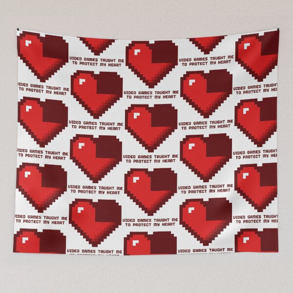 Item preview, 8-Bit Lessons Video Games Taught Me To Protect My Heart designed and sold by talyna-vendano.