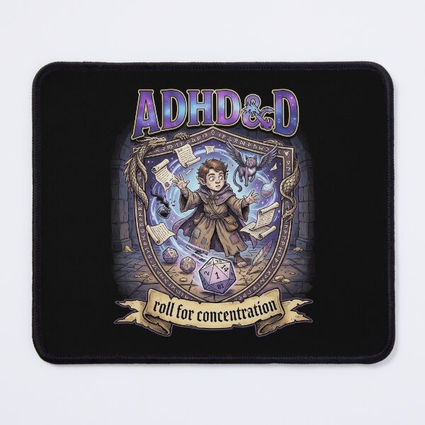 Item preview, ADHDnD roll for concentration dnd gift designed and sold by MrHide.