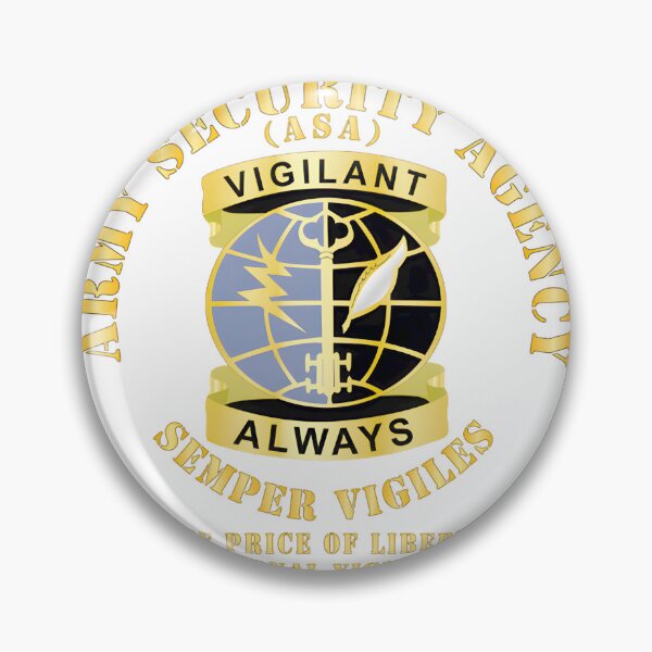 Item preview, Army Security Agency Dui Always Vigilante ⭐⭐⭐⭐⭐ designed and sold by Madison Leblanc.