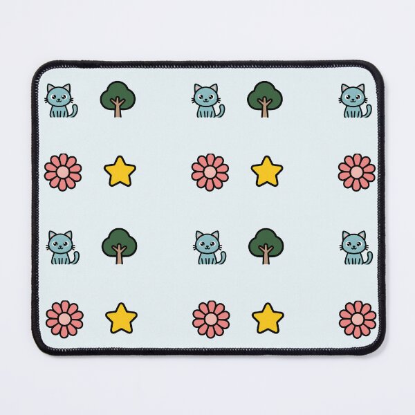 Item preview, Cute Kawaii Icon Pack Blue Cat Tree Flower Star designed and sold by VibeShift Studio.