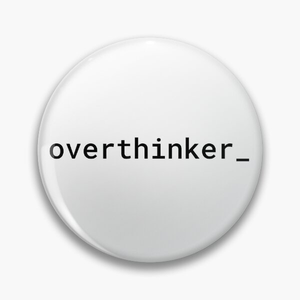 Item preview, Minimalist text quote for overthinkers designed and sold by Ocean4Drive.