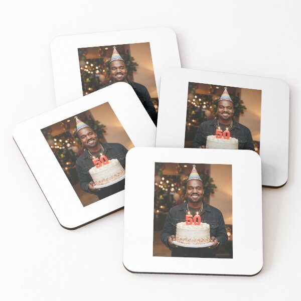 Item preview, Kanye west 50th Birthday funny prank meme memes happy 50 designed and sold by CheeseBlueprint.