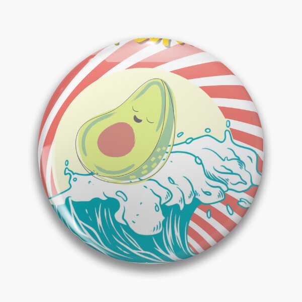 Item preview, Avocado chill time - surfing the ocean designed and sold by WildArtIT.