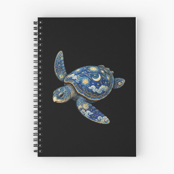 Item preview, Moonlit Sea Turtle | Ocean Starlight Art Collection designed and sold by Zaru Art Studio.