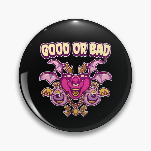 Item preview, Good Or Bad Heart Devil Angel Fantasy Monster Faces designed and sold by Ashutosh Das.