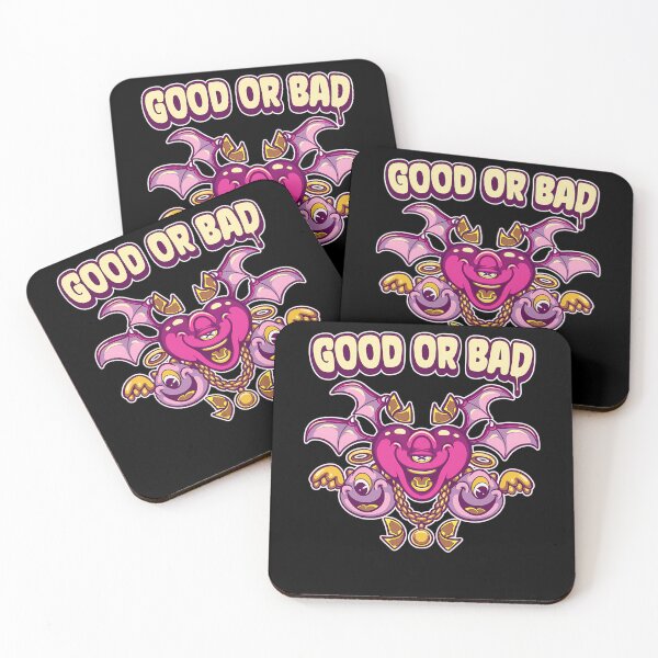 Item preview, Good Or Bad Heart Devil Angel Fantasy Monster Faces designed and sold by Ashutosh Das.