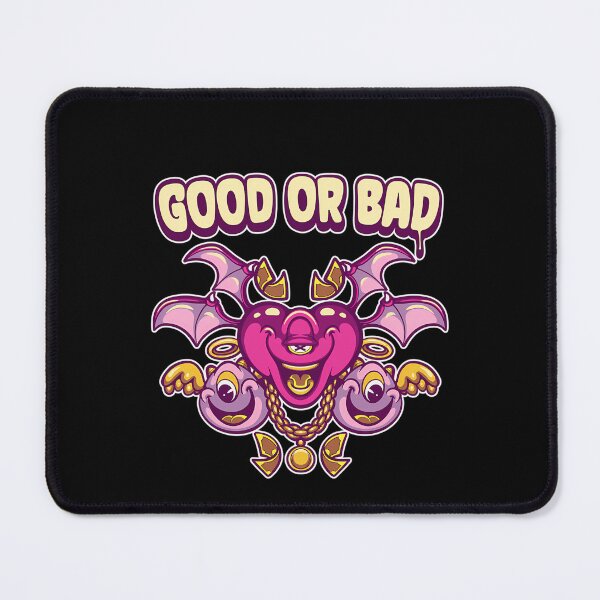 Item preview, Good Or Bad Heart Devil Angel Fantasy Monster Faces designed and sold by Ashutosh Das.