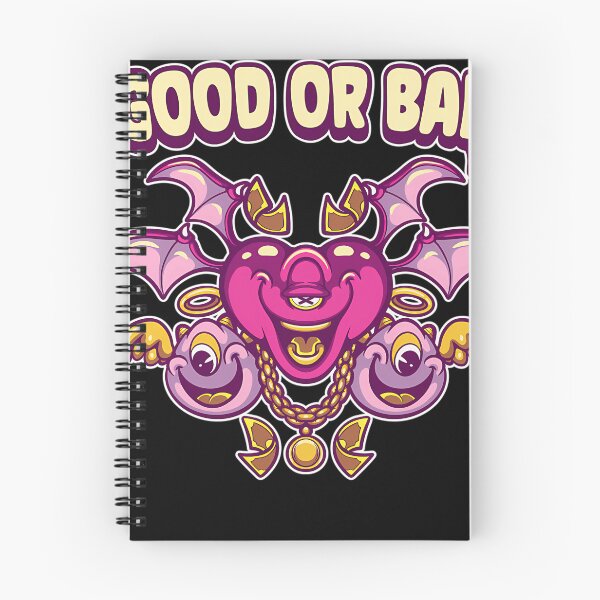 Item preview, Good Or Bad Heart Devil Angel Fantasy Monster Faces designed and sold by Ashutosh Das.