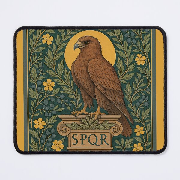 Item preview, Roman eagle SPQR - green and gold designed and sold by WildArtIT.