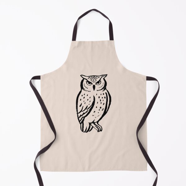 Item preview, Vintage Owl Mystical Black Line Illustration designed and sold by jianina-alondra.