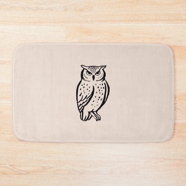 Item preview, Vintage Owl Mystical Black Line Illustration designed and sold by jianina-alondra.