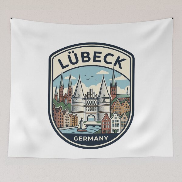 Item preview, Vintage Lübeck Germany Holstentor Travel Badge designed and sold by k3rstman1.