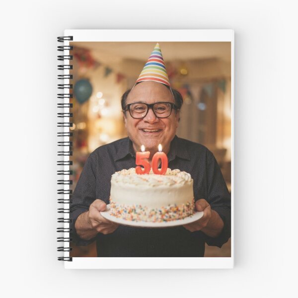 Item preview, Danny devito 50th Birthday funny prank meme memes happy 50 designed and sold by CheeseBlueprint.