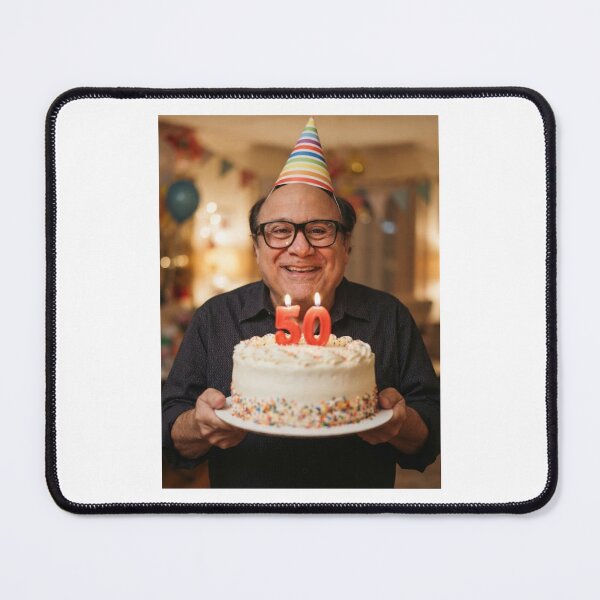 Item preview, Danny devito 50th Birthday funny prank meme memes happy 50 designed and sold by CheeseBlueprint.