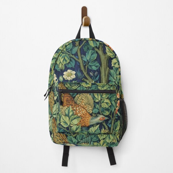 Item preview, Pheasant - William Morris botanical bird designed and sold by WildArtIT.