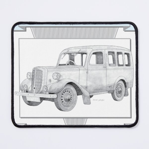 Item preview, Jowett Bradford Six Light Estate Hand-drawn designed and sold by Classic Car Art Drawings.