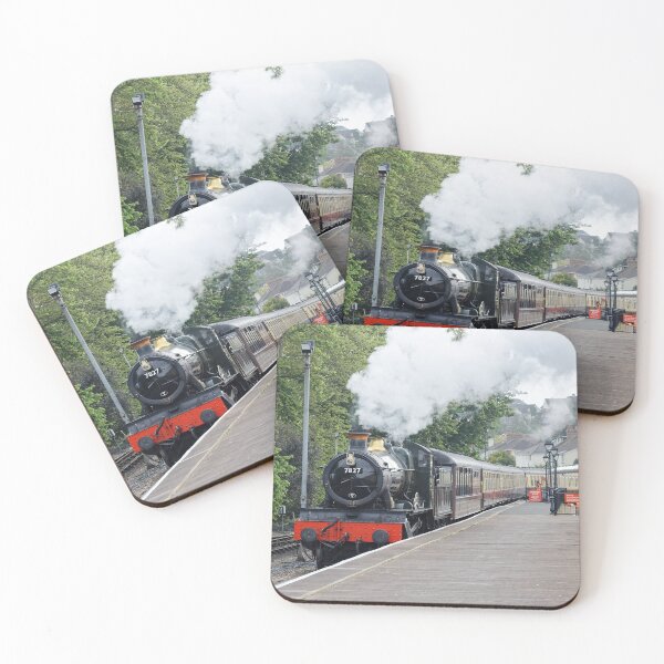 Item preview, Steam Loco 7827 Lydham Manor Dartmouth Steam Railway Devon England UK designed and sold by John Gilham - Landscape Photography.