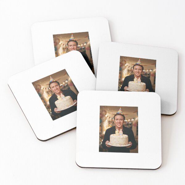 Item preview, Nicolas cage 50th Birthday funny prank meme memes happy 50 designed and sold by CheeseBlueprint.