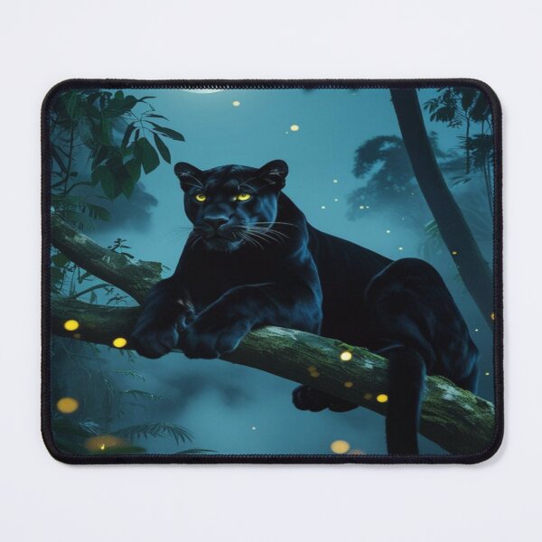 Item preview, A Luminous Elegance of A Black Panther Under the Full Moon designed and sold by Matt_Smith.
