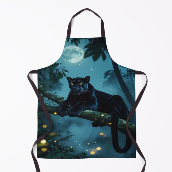Item preview, A Luminous Elegance of A Black Panther Under the Full Moon designed and sold by Matt_Smith.