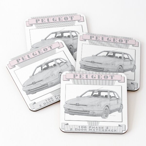Item preview, Peugeot 106 Phase 2 2 Door Hatchback Hand-drawn designed and sold by Classic Car Art Drawings.