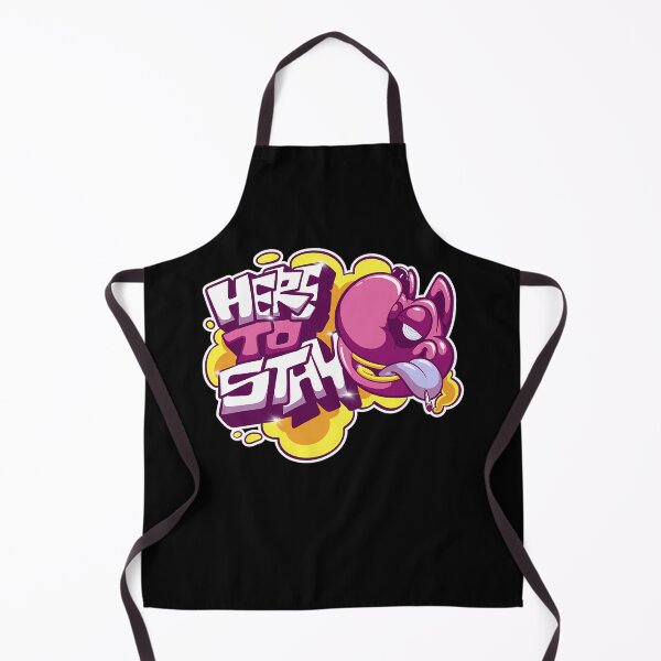 Item preview, Here To Stay Graffiti Bubble Letters Pink Character Smoke designed and sold by Ashutosh Das.