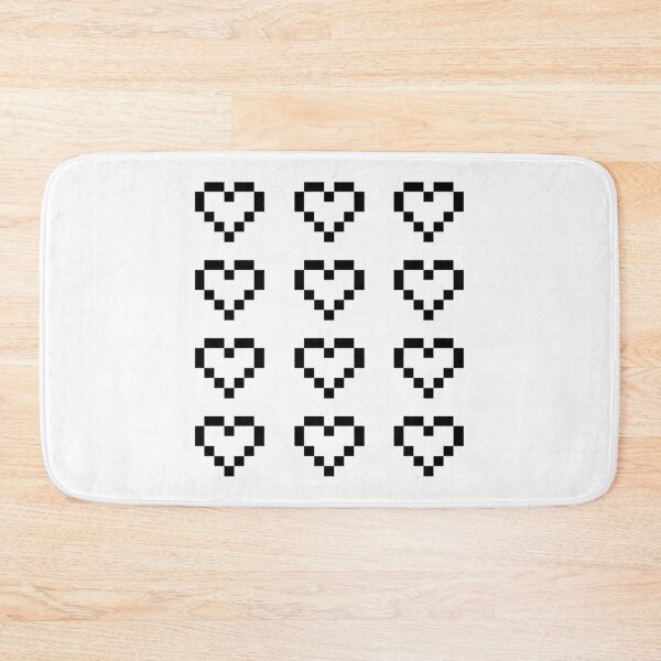 Item preview, 12 Pixel Hearts - Black See-Through designed and sold by talyna-vendano.