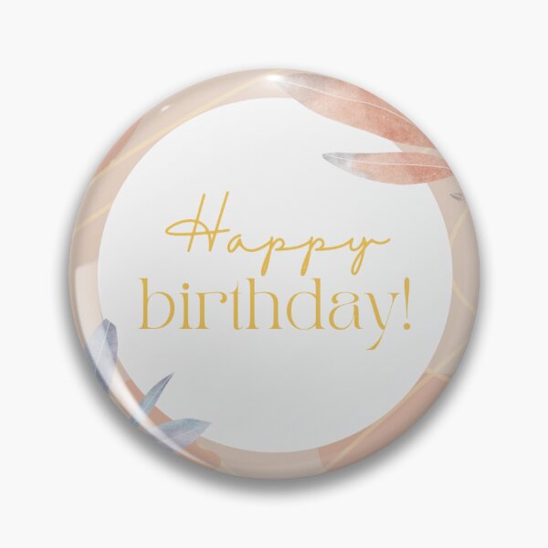 Item preview, Happy birthday - boho watercolor leaves designed and sold by WildArtIT.