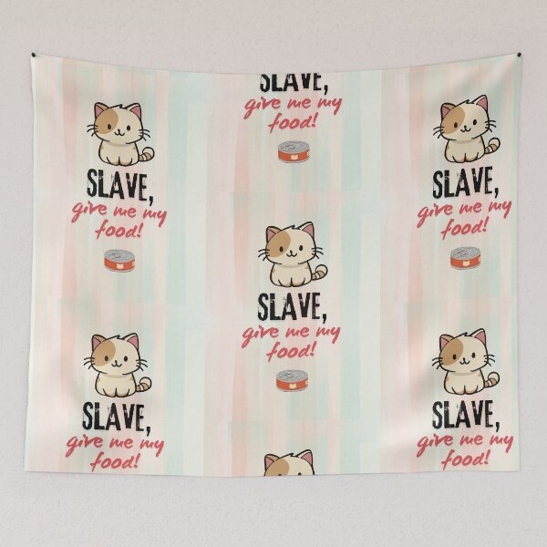 Item preview, Cat master and mistress - funny cat quote designed and sold by WildArtIT.