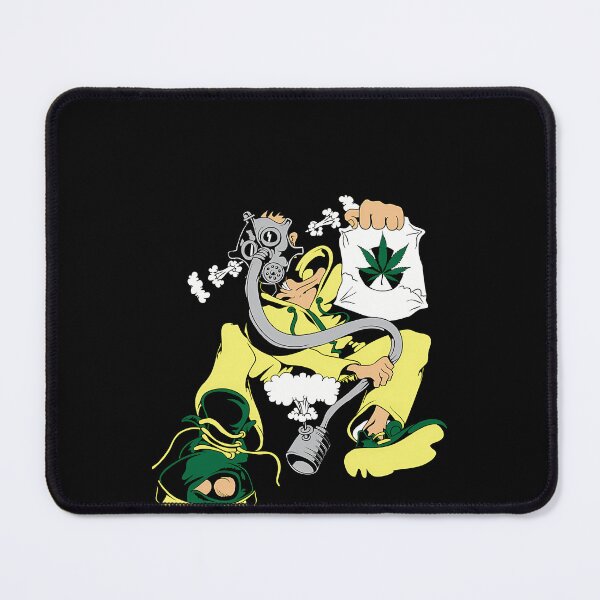 Item preview, Mask Man Gas Mask Marijuana Leaf Bag designed and sold by Ashutosh Das.