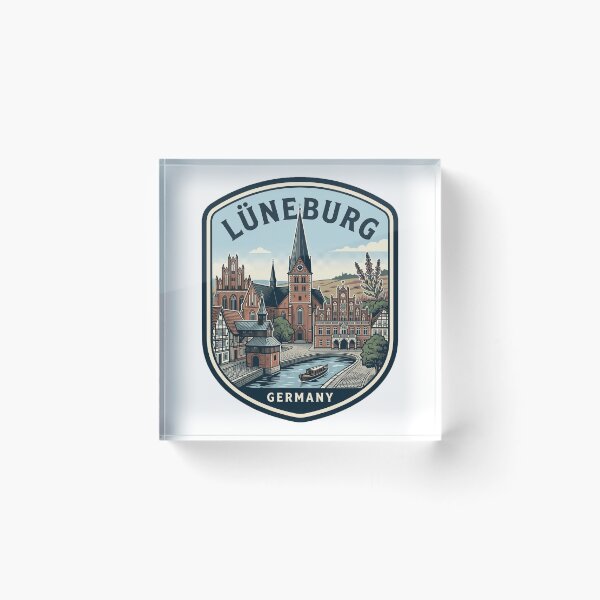 Item preview, Vintage Lüneburg Germany Historic Old Town Badge designed and sold by k3rstman1.