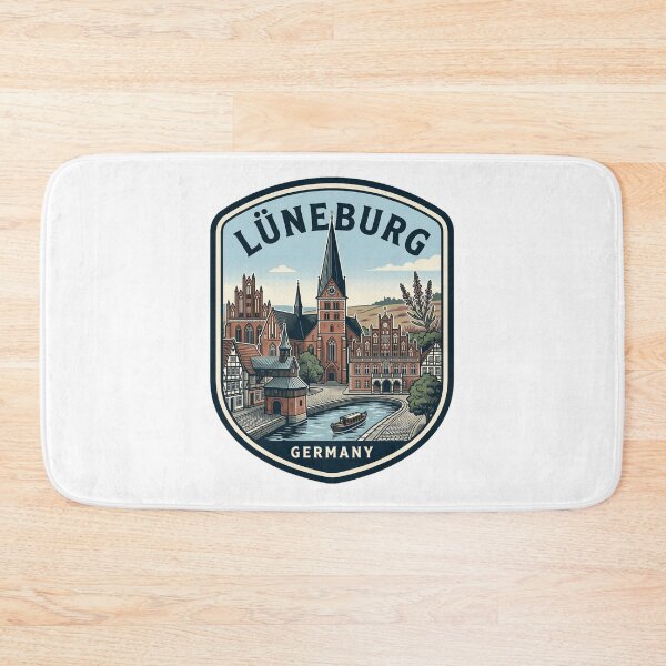 Item preview, Vintage Lüneburg Germany Historic Old Town Badge designed and sold by k3rstman1.