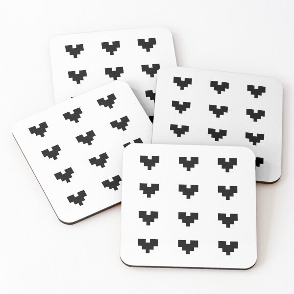 Item preview, 12 Pixel Hearts - Black designed and sold by talyna-vendano.