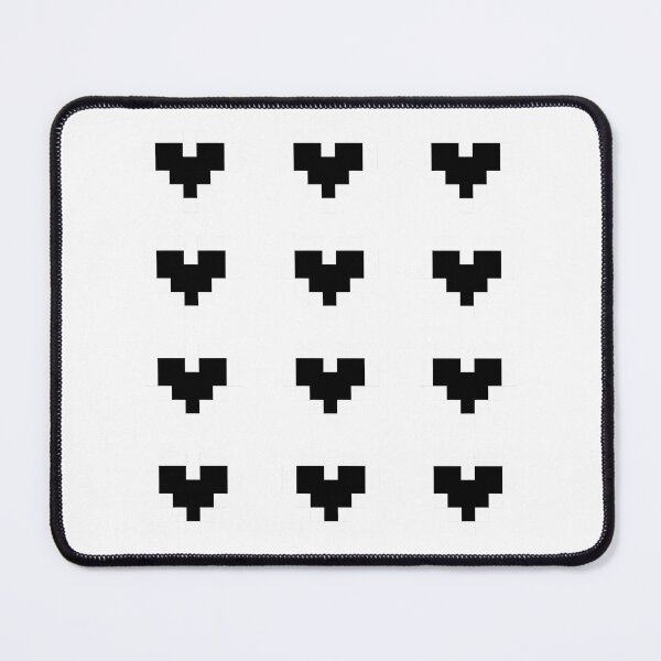 Item preview, 12 Pixel Hearts - Black designed and sold by talyna-vendano.