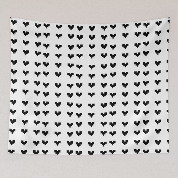 Item preview, 12 Pixel Hearts - Black designed and sold by talyna-vendano.
