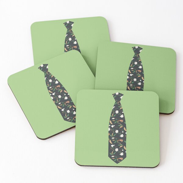 Item preview, Black anthracite tie with magnolia designed and sold by WildArtIT.