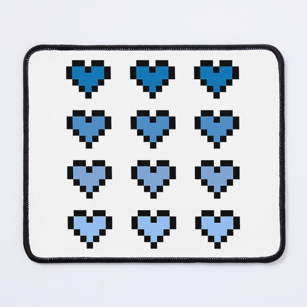 Item preview, 12 Pixel Hearts - Blue Gradient designed and sold by talyna-vendano.