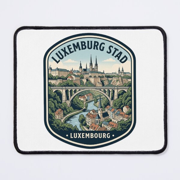 Item preview, Vintage Luxembourg City Adolphe Bridge Travel Badge designed and sold by k3rstman1.