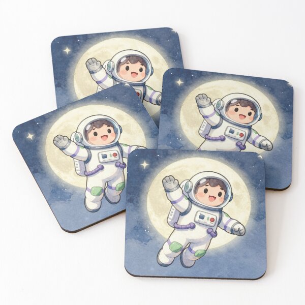 Item preview, Baby astronaut in space watercolor designed and sold by WildArtIT.