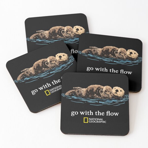 Item preview, Go With The Flow National Geographic Sea Otter Wil designed and sold by Claudia-soli.
