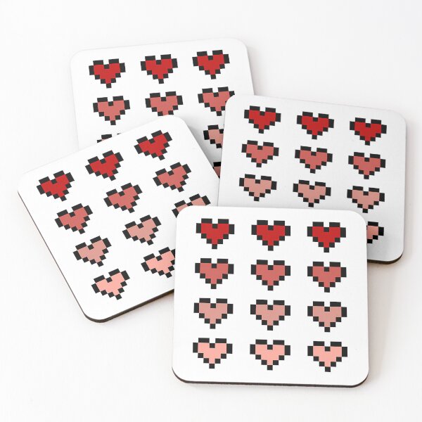 Item preview, 12 Pixel Hearts - Red Gradient designed and sold by talyna-vendano.