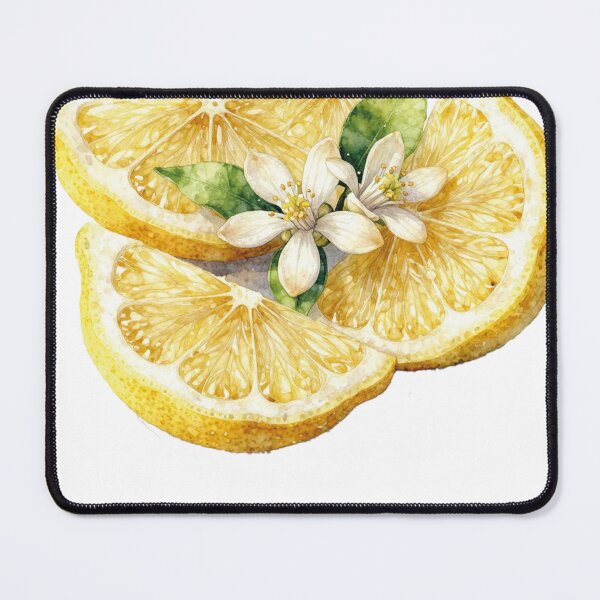 Item preview, Lemon flowers and slices - amalfi watercolor designed and sold by WildArtIT.