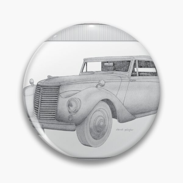 Item preview, Armstrong-Siddeley Hurricane 2 Door Drophead Coupé Hand-drawn designed and sold by Classic Car Art Drawings.
