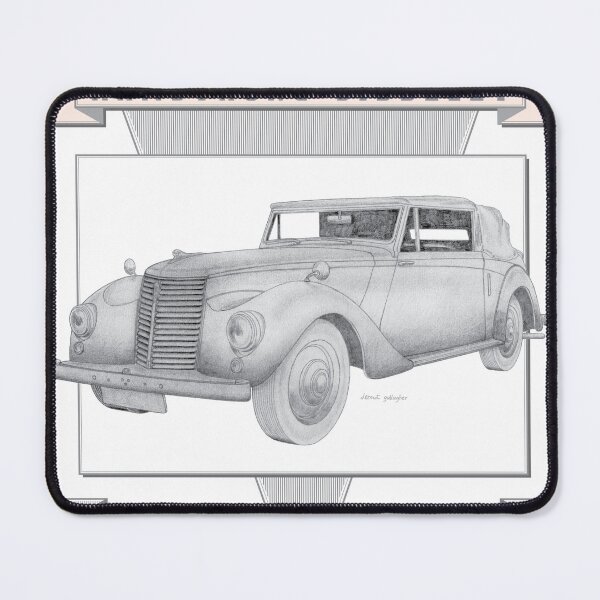 Item preview, Armstrong-Siddeley Hurricane 2 Door Drophead Coupé Hand-drawn designed and sold by Classic Car Art Drawings.
