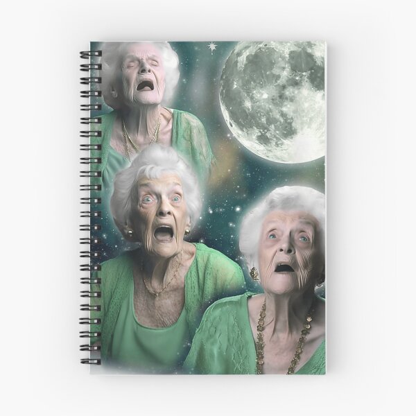 Item preview, Three Granny Moon 3 Old Ladys Howling Weird Cursed Meme For Men Women designed and sold by BrynleeLam.