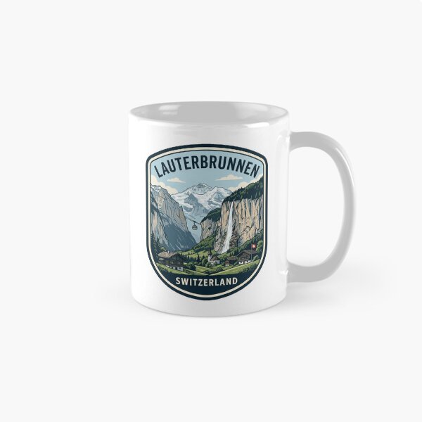 Item preview, Lauterbrunnen Switzerland Swiss Alps Vintage Travel Emblem designed and sold by k3rstman1.
