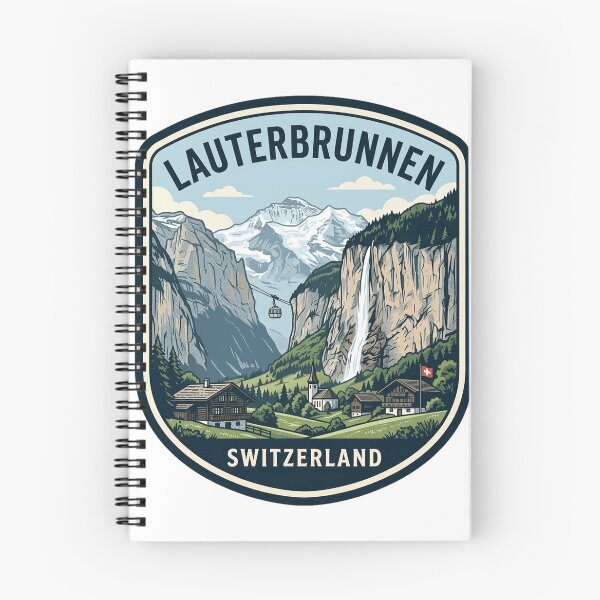 Item preview, Lauterbrunnen Switzerland Swiss Alps Vintage Travel Emblem designed and sold by k3rstman1.